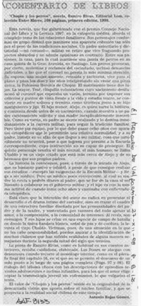 "Chopin y los perros"  [artículo] Antonio Rojas Gómez.