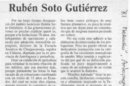 Rubé Soto Gutiérrez  [artículo] Mario Cortés Flores.