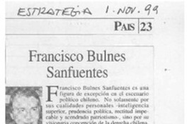 Francisco Bulnes Sanfuentes  [artículo] Oscar Godoy Arcaya.