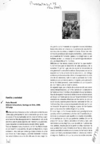 Familia y sociedad  [artículo] María Isabel Irarrázval Prieto.