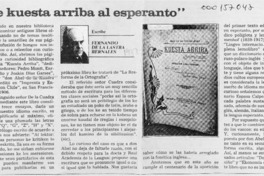 "De kuesta arriba al esperanto"