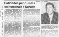 Entidades penquistas en homenaje a Neruda  [artículo].