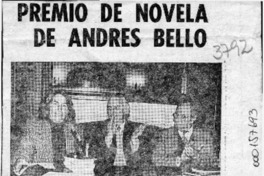Premio de novela de Andrés Bello  [artículo].
