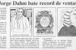Libro de Jorge Dahm bate record de ventas  [artículo].