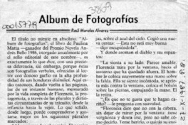 Album de fotografías  [artículo] Raúl Morales Alvarez.