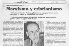 Marxismo y cristianismo  [artículo] Magdalena Silva.