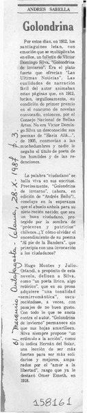 Golondrina  [artículo] Andrés Sabella.