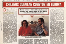 Chilenos cuentan cuentos en Europa