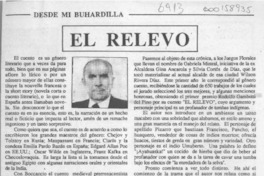 El relevo  [artículo] Gustavo Rivera Flores.