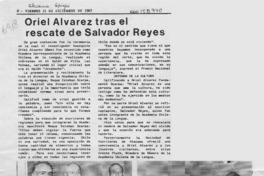 Oriel Alvarez tras el rescate de Salvador Reyes  [artículo].