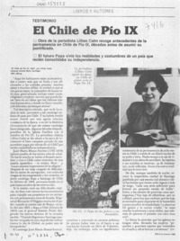 El Chile de Pío IX  [artículo] Jaime Quezada.