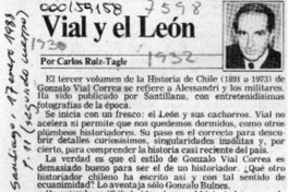 Vial y el León  [artículo] Carlos Ruiz-Tagle.