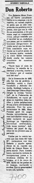 Don Roberto  [artículo] Andrés Sabella.