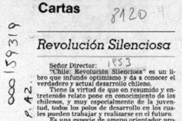 Revolución silenciosa  [artículo] Víctor Domingo Oddó Urrutia.