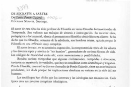 De Sócrates a Sartre  [artículo] Vicente Mengod.