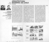 Arquitectura moderna en Chile 1930-1960  [artículo].