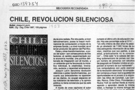 Chile, revolución silenciosa  [artículo] Rosita Garrido Labbé.