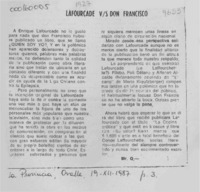 Lafourcade vs Don Francisco  [artículo] / Mr. Q.