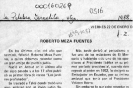 Roberto Meza Fuentes  [artículo] Gil Sinay.
