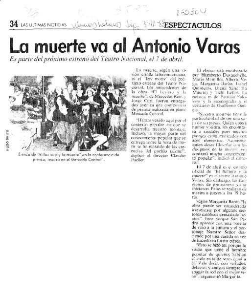 La Muerte va al Antonio Varas  [artículo].
