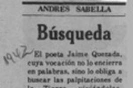Búsqueda  [artículo] Andrés Sabella.