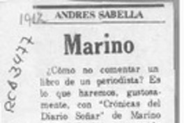Marino  [artículo] Andrés Sabella.