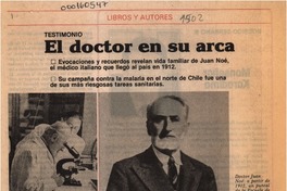 El doctor en su arca  [artículo] Jaime Quezada.