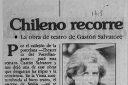 Chileno recorre Europa con "Stalin"  [artículo] Eduardo Lamarca.