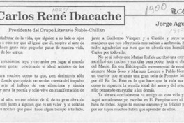 Mensaje a Carlos René Ibacache  [artículo] Jorge Agurto.