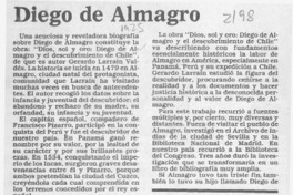 Diego de Almagro  [artículo] Guzmán de Alfarache.