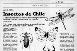 Insectos de Chile  [artículo] Jaime Quezada.