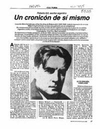 Un cronicón de sí mismo  [artículo] Alfonso Calderón.