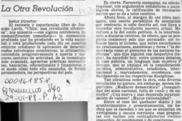 La otra revolución  [artículo] César Díaz-Muñoz Cormatches.