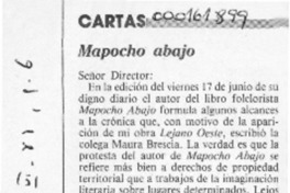Mapocho abajo  [artículo] Luis Sánchez Latorre.