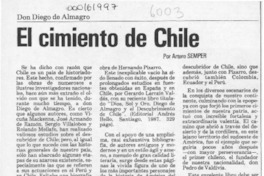 El cimiento de Chile  [artículo] Arturo Semper.