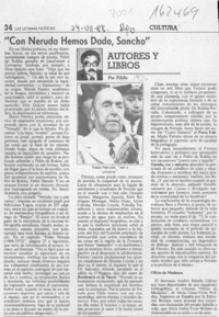 "Con Neruda hemos dado, Sancho"  [artículo] Filebo.