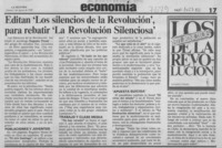 Editan "Los silencios de la revolución", para rebatir "La revolución silenciosa"