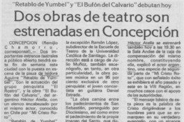 Dos obras de teatro son estrenadas en Concepción