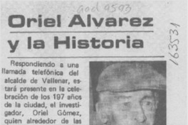 Oriel Alvarez y la Historia