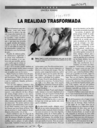 La realidad trasformada  [artículo] Graciela Romero.