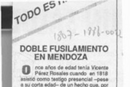 Doble fusilamiento en Mendoza  [artículo] Mario Céspedes.