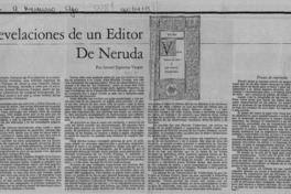Revelaciones de un editor de Neruda  [artículo] Ismael Espinosa Vargas.