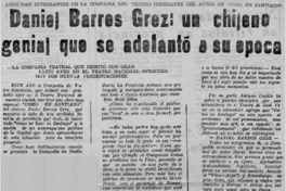 Daniel Barros Grez, un chileno genial que se adelantó a su época