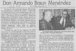Don Armando Braun Menéndez