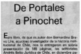 De Portales a Pinochet