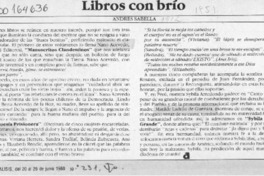 Libros con brío  [artículo] Andrés Sabella.