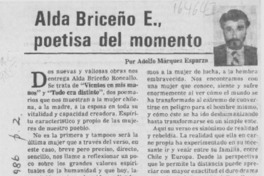 Alda Briceño E., poetisa del momento