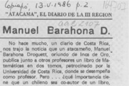 Manuel Barahona D.