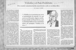 Volodia y el país prohibido  [artículo] Cristián P. Flores.