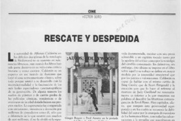 Rescate y despedida  [artículo] Héctor Soto.